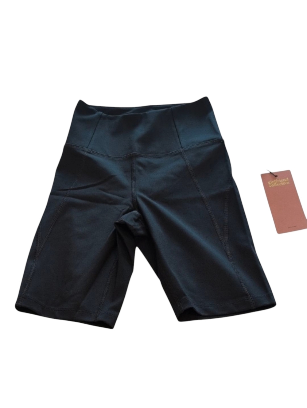 Girlfriend Collective Black High Rise Bike Shorts Size XS